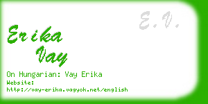 erika vay business card